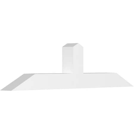Ekena Millwork Portland Architectural Grade PVC Gable Bracket, 48"W x 12"H x 4"D x 4"F, 6/12 Pitch GBP048X12X0404POR00